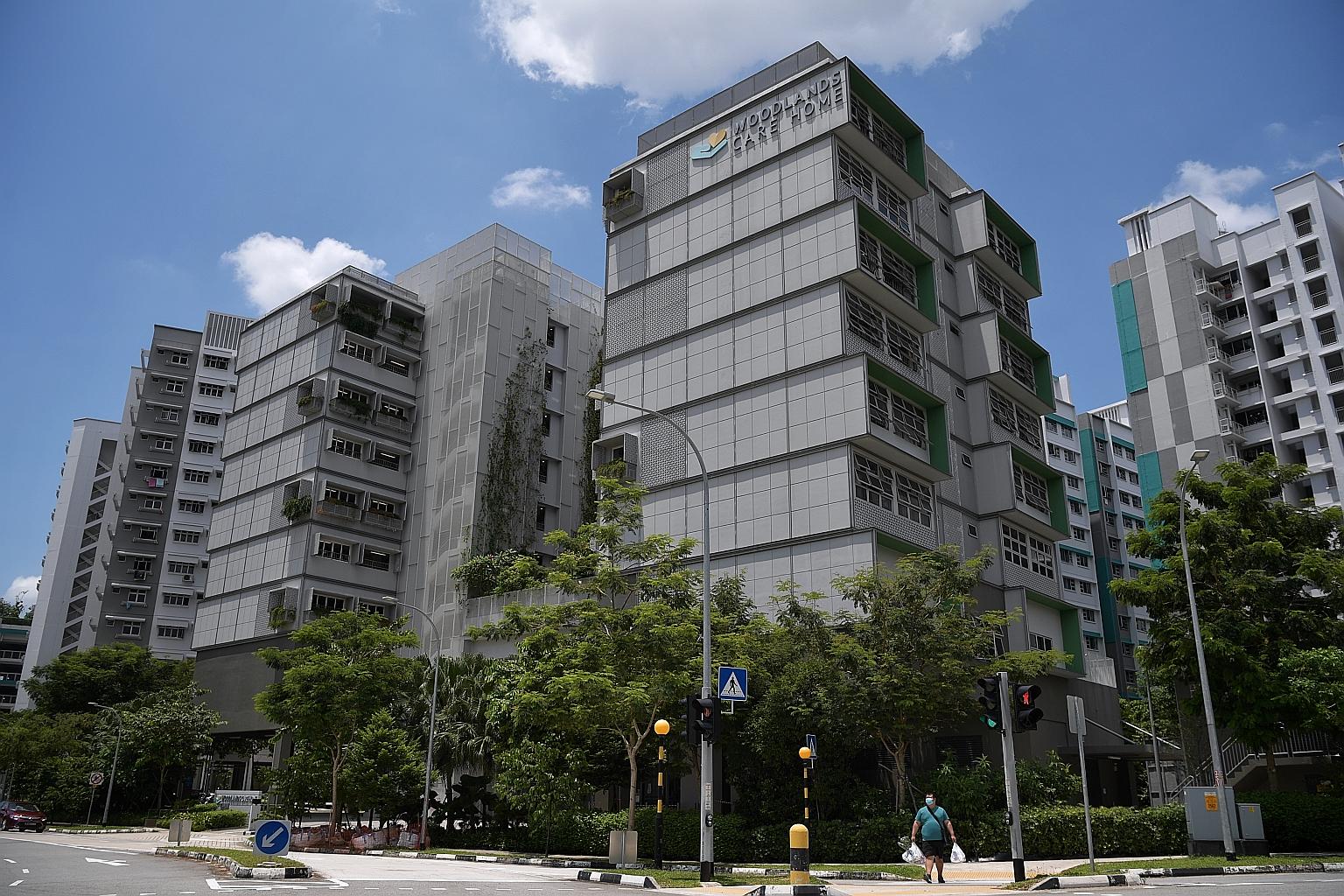 A 77-year-old male resident at Vanguard Healthcare's Woodlands Care Home was reported to be infected with Covid-19 on Monday. Unlike residents-only nursing homes that stopped receiving visitors, the facility stayed open because it also houses a senio