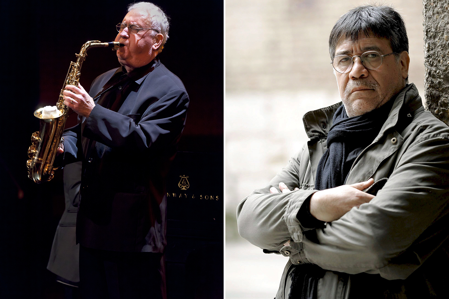 Saxophonist Lee Konitz (left) died on Wednesday, while author Luis Sepulveda died on Thursday. 