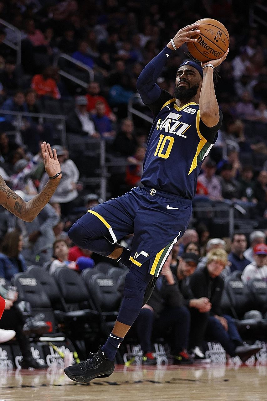 Utah Jazz guard Mike Conley won ESPN's H-O-R-S-E Challenge, whose videos - filmed by the players with their own cameras - were blurry and shaky. The sound quality was also poor and there was difficulty understanding the players' commentary. PHOTO: RE