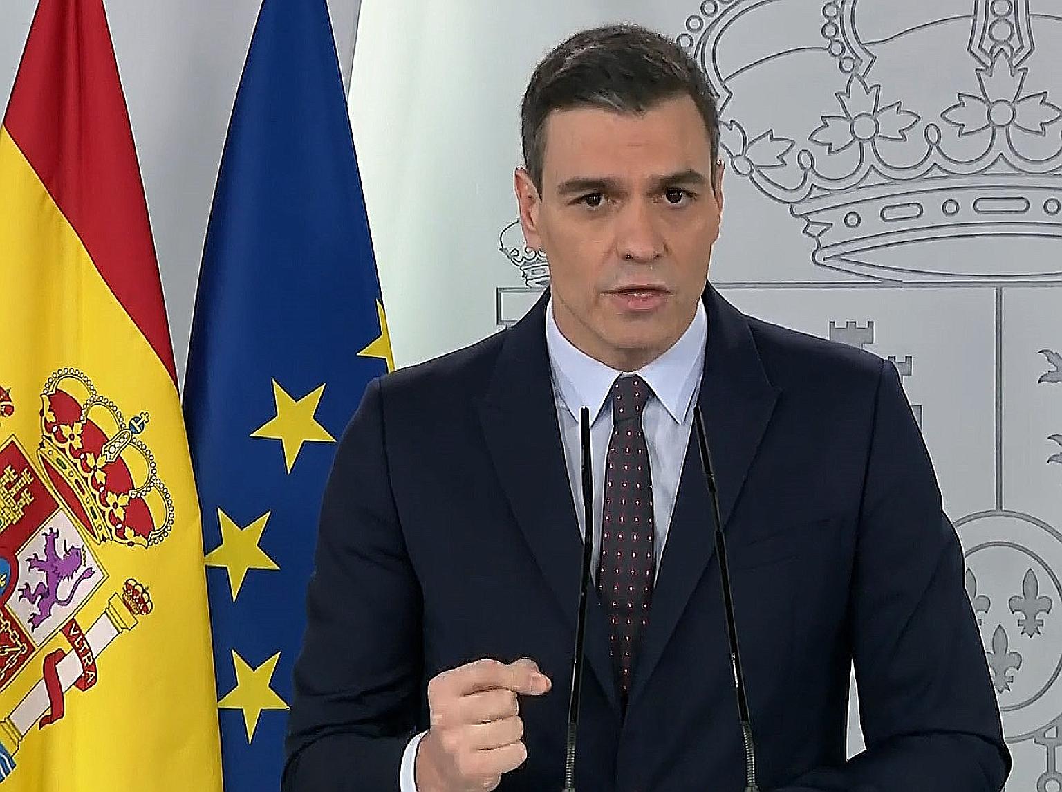 Spanish Prime Minister Pedro Sanchez plans to define the criteria for eased restrictions in the next phase of the lockdown in the coming days.