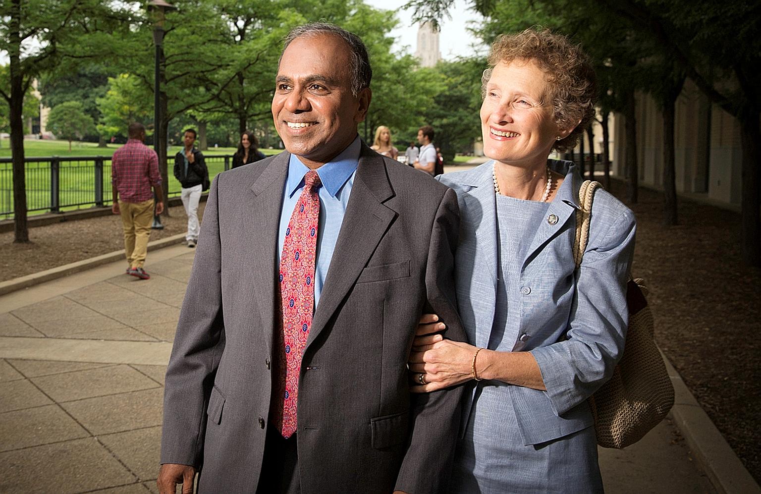 Professor Subra Suresh and his wife Mary made a $100,000 gift to seed the Nanyang Technological University fund.