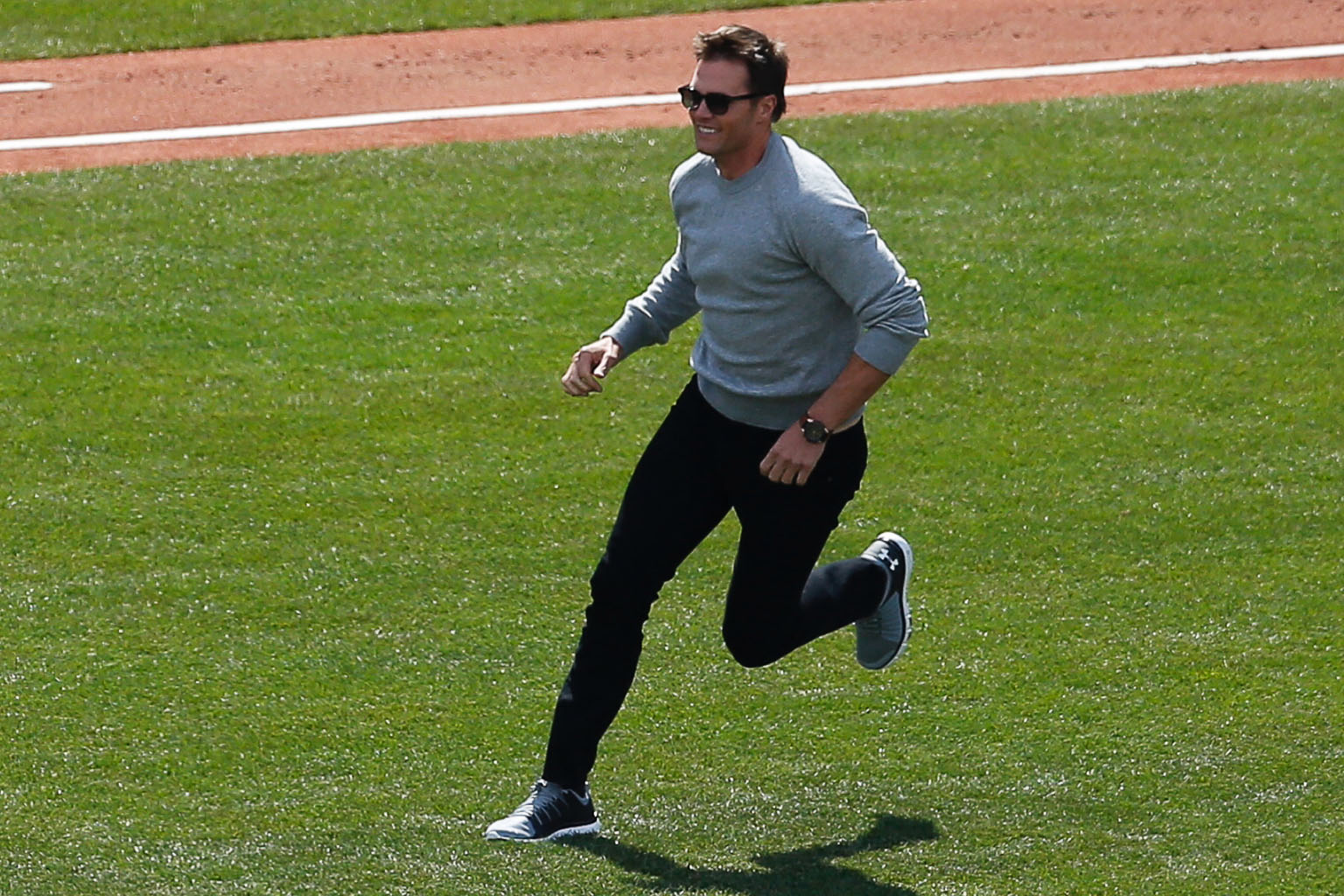 Quarterback Tom Brady, seen in this photo from 2017, was found exercising in a park in Tampa which was closed as part of measures to curb the coronavirus pandemic. PHOTO: EPA-EFE