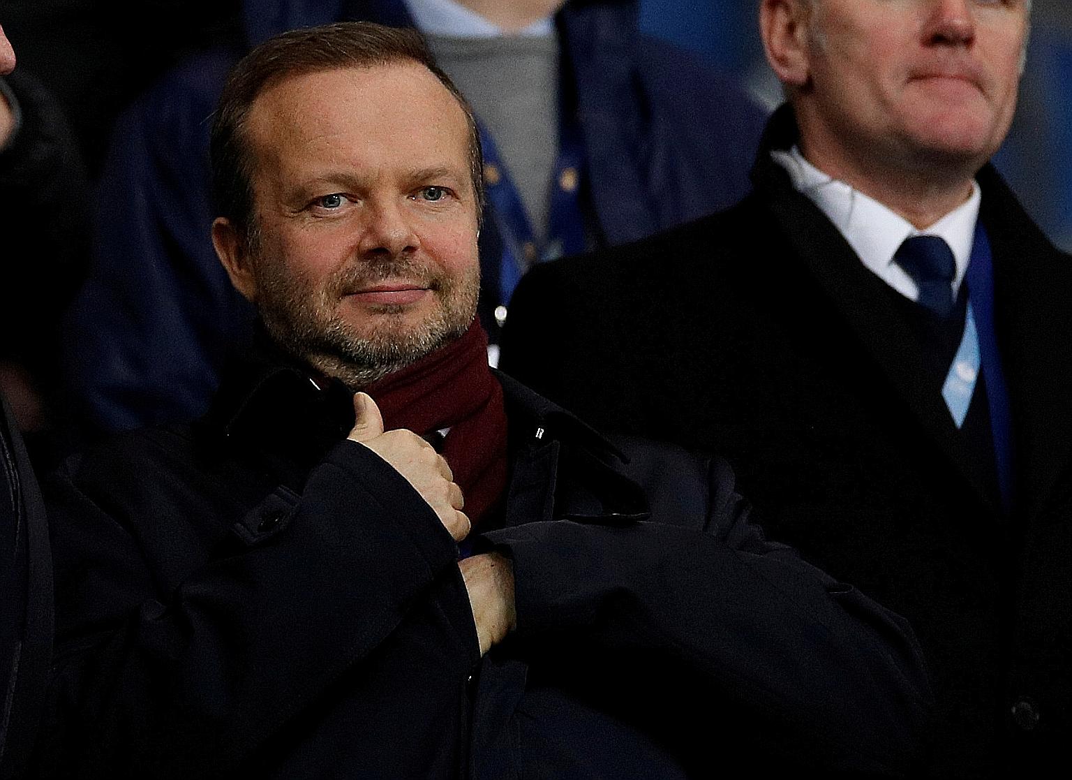 Manchester United executive vice-chairman Ed Woodward says the financial crisis created by Covid-19 means English clubs will not be splurging during the transfer window. PHOTO: REUTERS