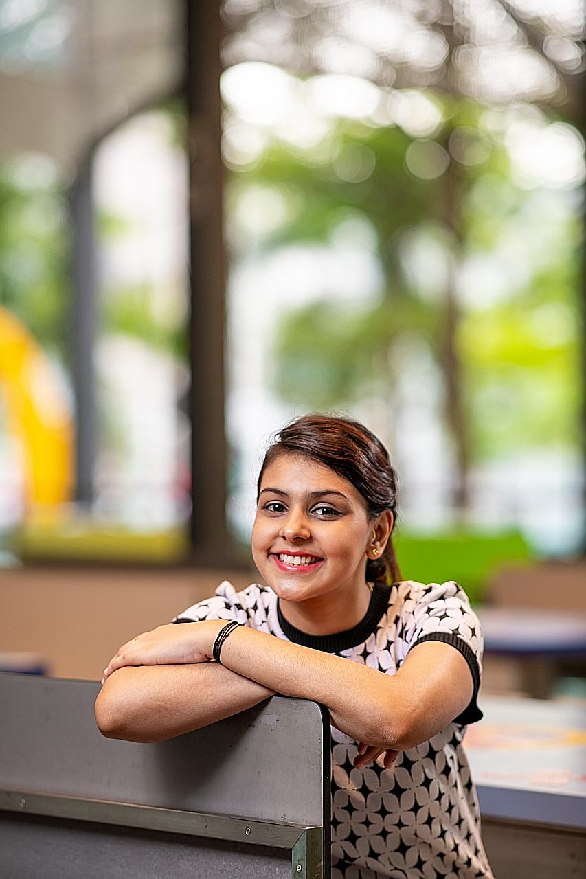 The sight of her parents working hard and the encouragement of her form teacher pushed Ms Amrita Kaur Ishwar Singh to work hard and excel in her studies, and she won numerous awards along the way.