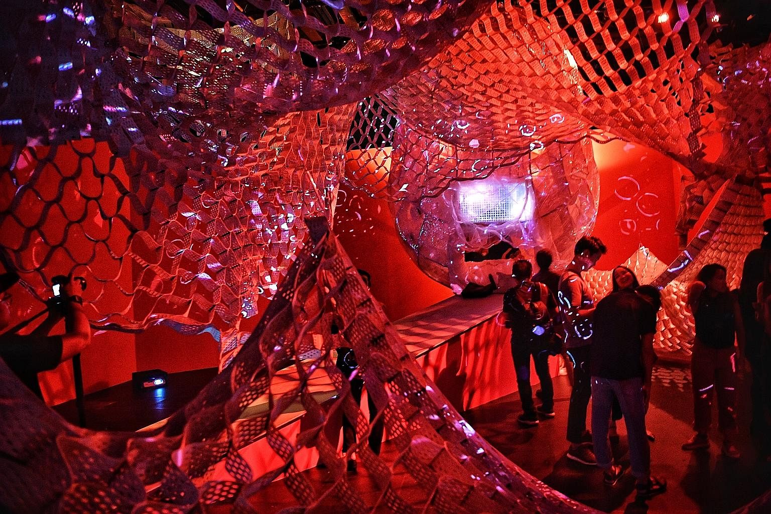 Sonic Womb by Randy Chan on display during Singapore Art Week last year. The coronavirus outbreak has hit arts groups hard, forcing them to cancel or postpone their shows and the industry to chalk up huge losses. But it has also been a catalyst for d
