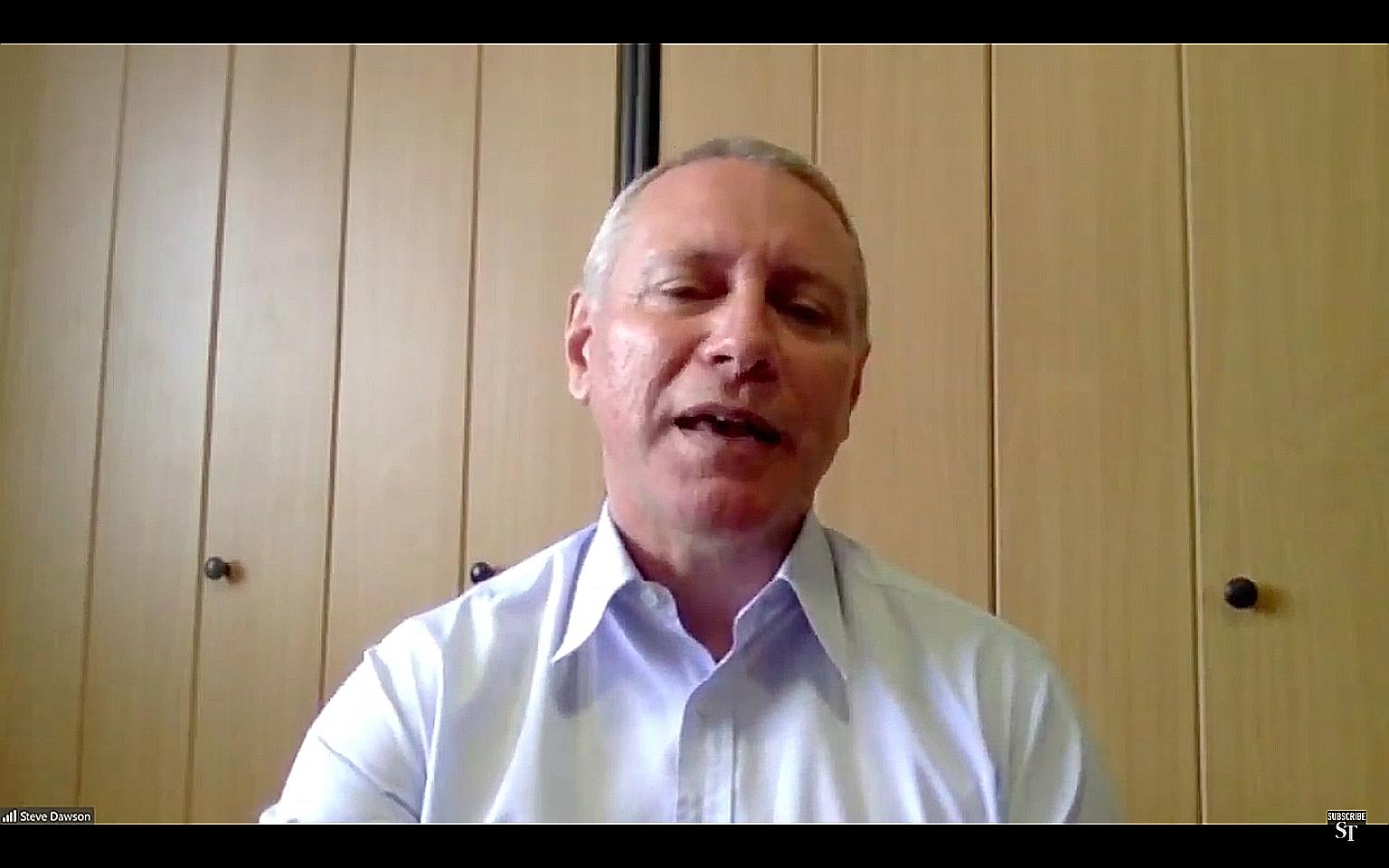 Business presentation coach Steve Dawson's free Straits Times Masterclass on how people can ace their presentations was live streamed last Thursday.