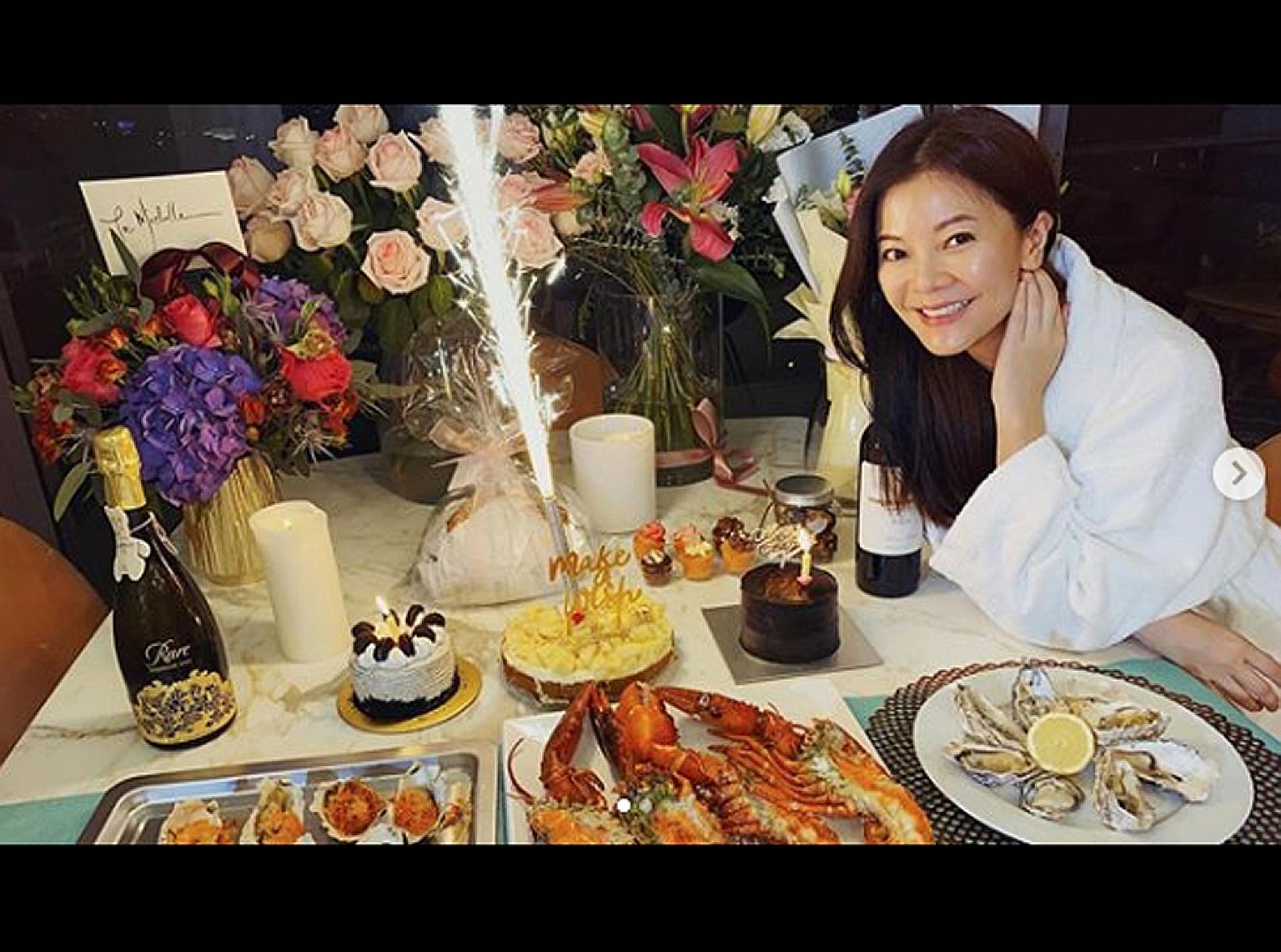 HAPPY BIRTHDAY, MICHELLE CHONG: She had no dining companions, but she sure had a feast. Local actress and comedienne Michelle Chong celebrated her 43rd birthday last Thursday alone at home, but she is not complaining. In an Instagram post on Tuesday,