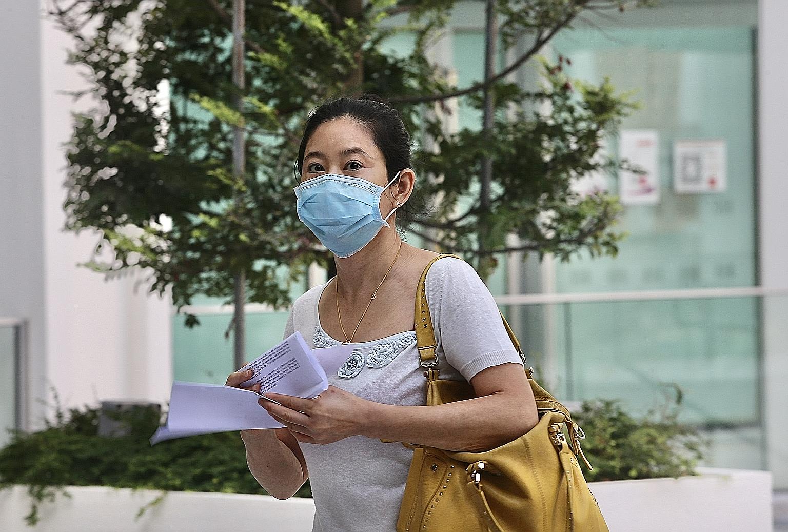 Jin Yin allegedly offered massage and sexual services at In-Style Beauty Salon in Upper Cross Street amid the circuit breaker. PHOTO: LIANHE ZAOBAO