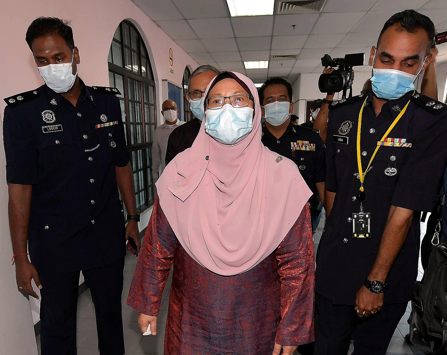 Fuziah Salleh was charged over a post with video she allegedly shared on Facebook that purported to show chaos at the Johor Baru Customs, Immigration and Quarantine Complex.