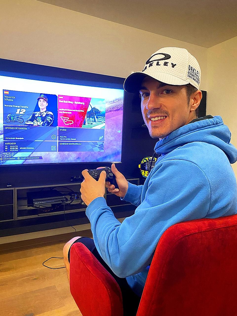 Yamaha rider Maverick Vinales has been competing in MotoGP virtual races during the pandemic. The 25-year-old won yesterday's Spanish MotoGP Virtual Race - his "home" event.