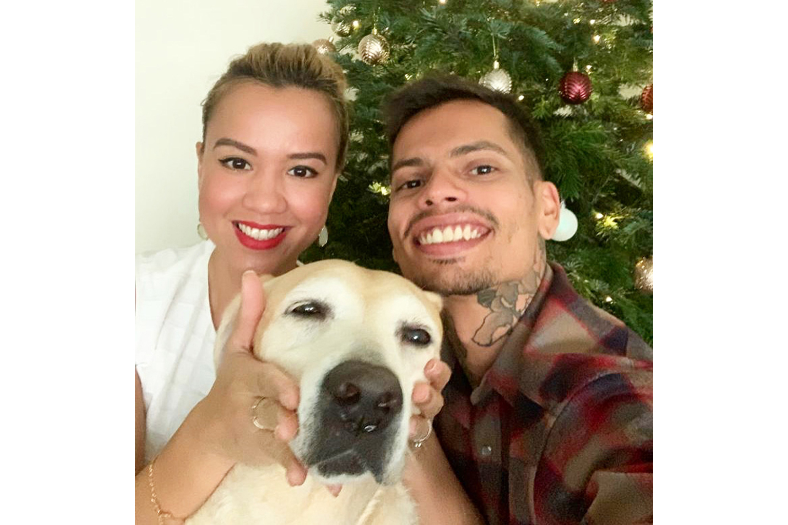 Kiss92 DJ Jillian Lim and her husband Kenneth Christopher. 