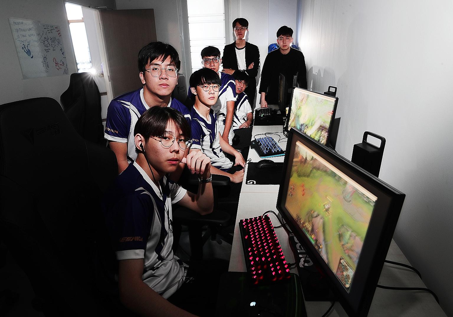 Singapore's growing legion of e-sports players include Resurgence's League Of Legends team members. ST FILE PHOTO