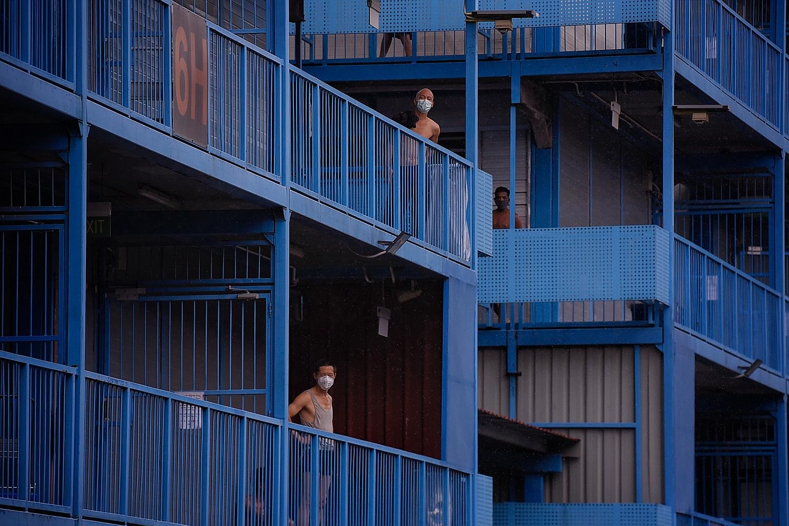 Speakers at an online forum on Wednesday on migrant workers, (top row, from left) Nominated MP and economist Walter Theseira, moderator and Institute of Policy Studies senior research fellow Mathew Mathews, Vriens & Partners country director Leonard 