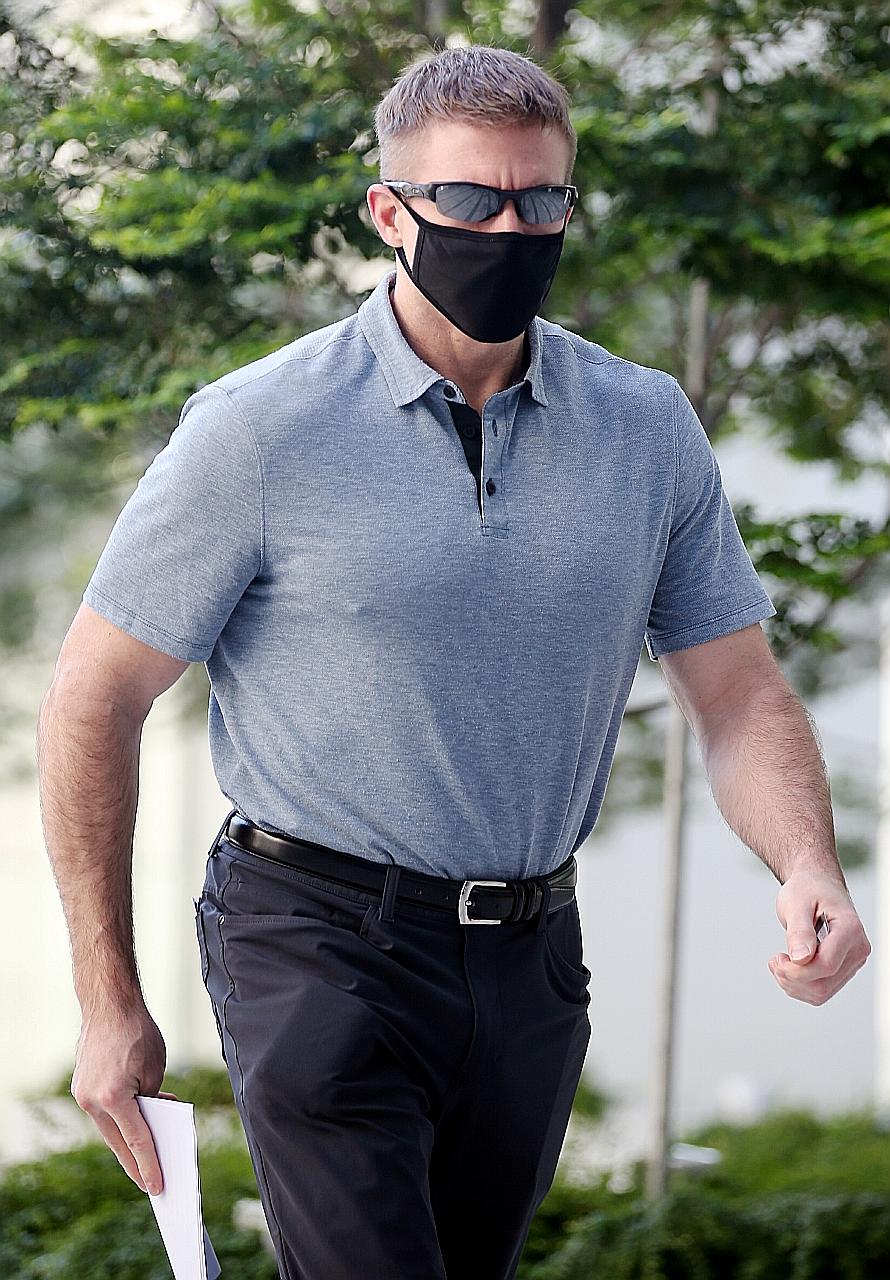 American Brian Dugan Yeargan pleaded guilty and was sentenced to four weeks' jail yesterday.