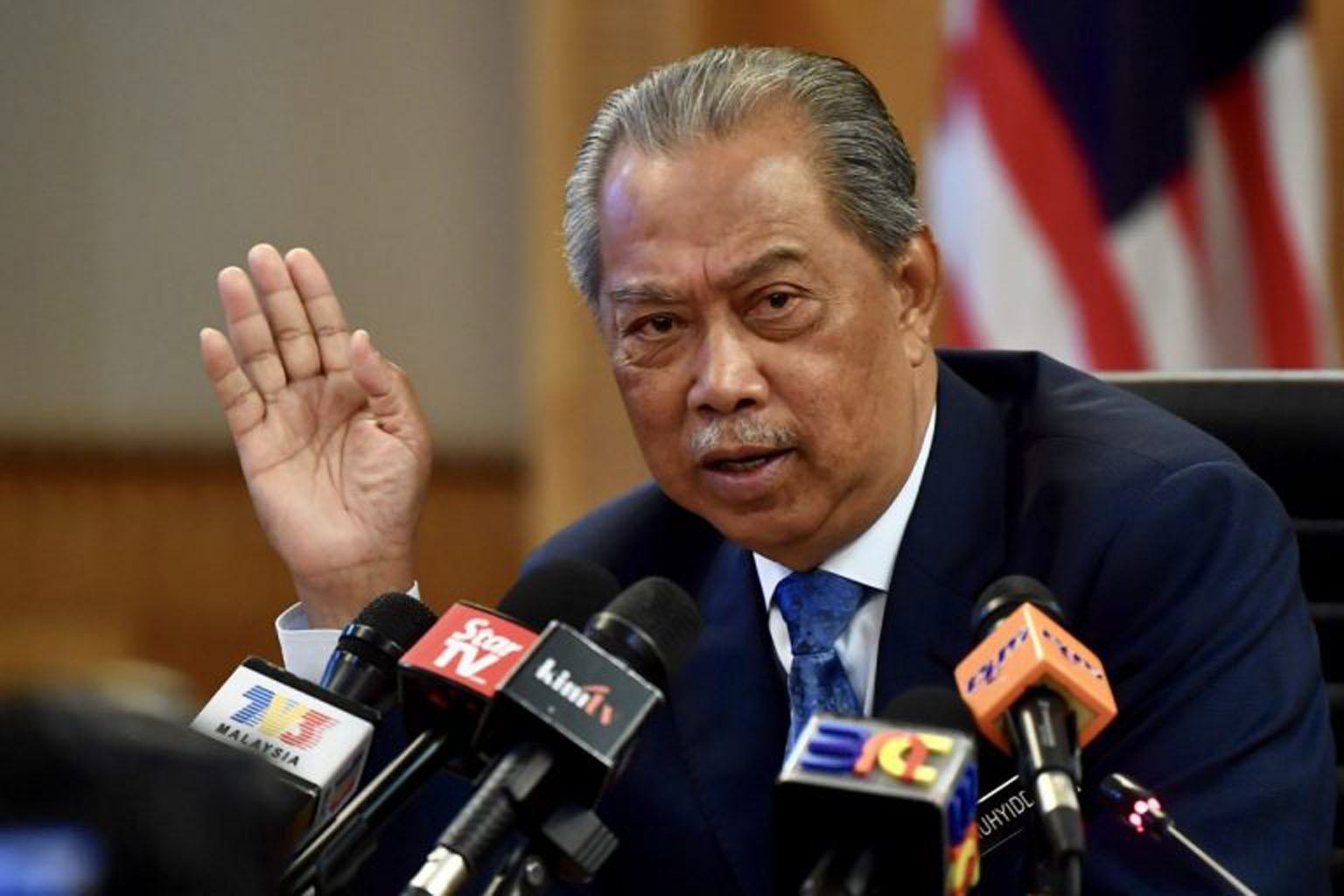Prime Minister Muhyiddin Yassin tested negative for the virus, after an officer he met came down with the infection.