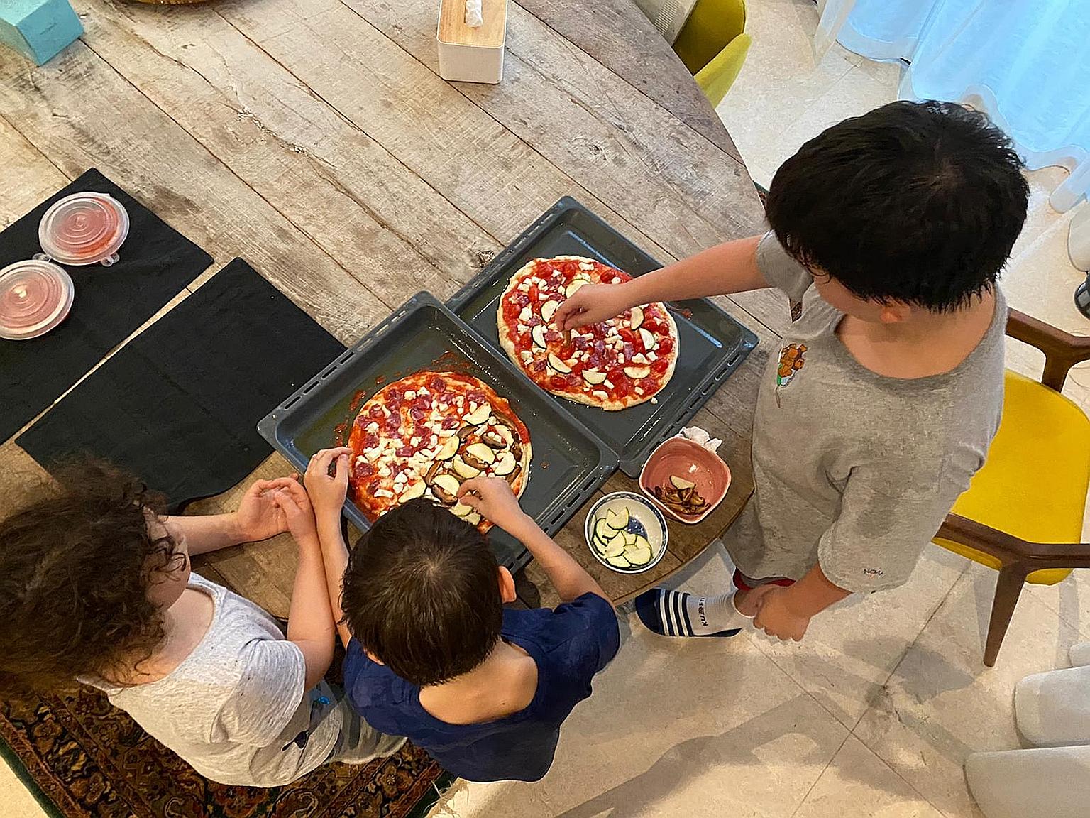 If you have children at home, they will love shaping the dough and trying out different toppings.