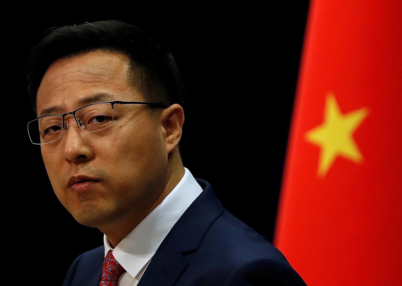 Foreign Ministry spokesman Zhao Lijian said "China will have to take every necessary measure to counter and oppose this".