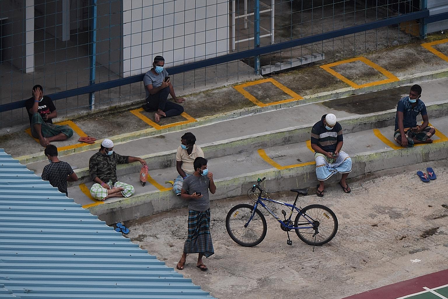 In phase one of the post-circuit breaker period, workers will be allowed to leave their dormitories only for work, and cannot leave their dorms on their rest days. But in phase two, workers will be allowed to run errands outside their dorms during st