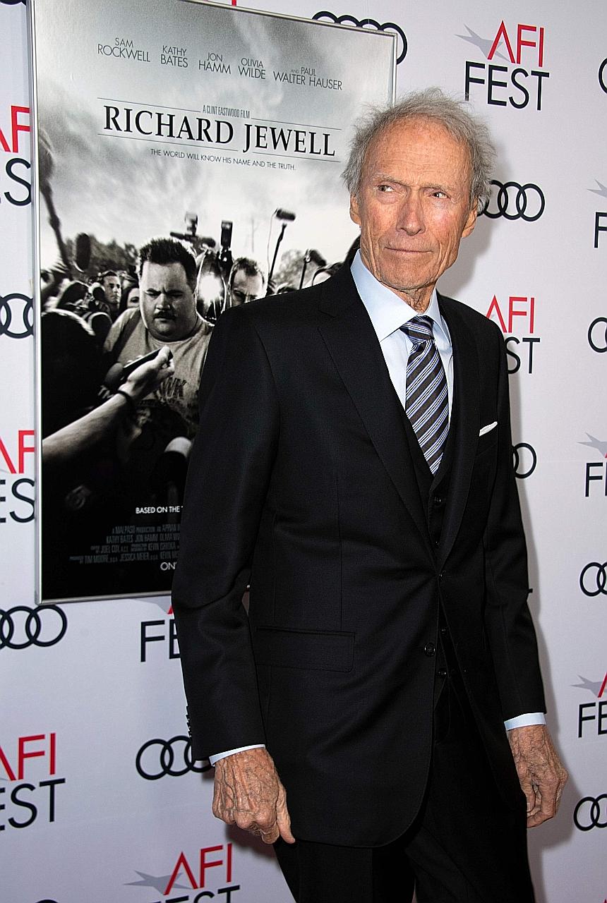 Clint Eastwood at the Hollywood premiere of Richard Jewell last year.