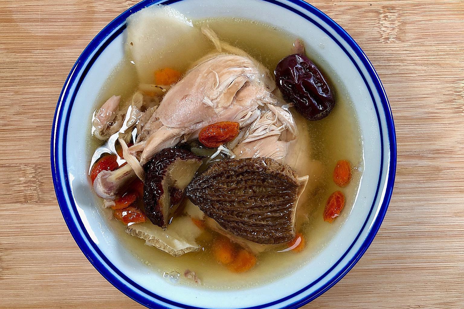 Stayhome guide for Friday Boost your immunity with morel chicken soup