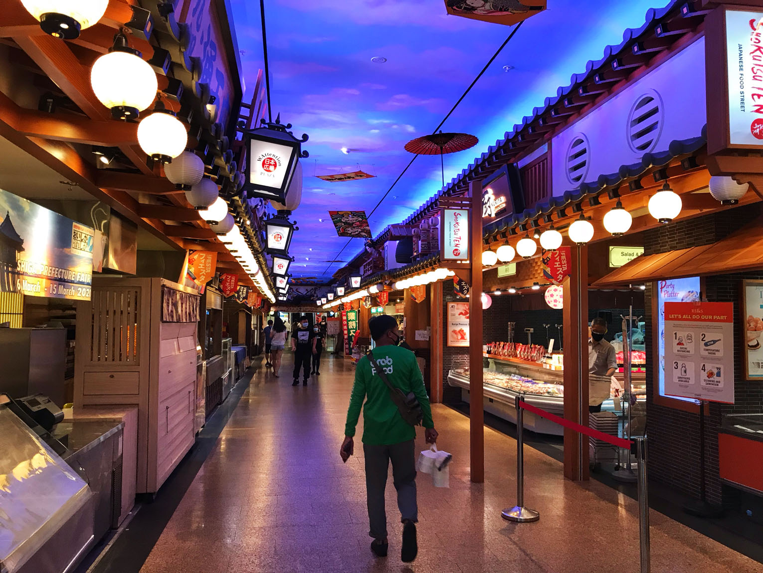 Shokutsu Ten Japanese Food Street in Jurong Point is among the places visited by confirmed cases announced earlier. Foreign workers living in dormitories made up 502 of the 517 new coronavirus cases announced yesterday, bringing the country's total t