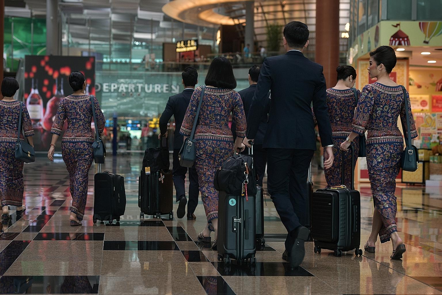 SIA's measures to control staff costs include pay cuts and no-pay leave. A new portal also keeps staff updated on job opportunities elsewhere.