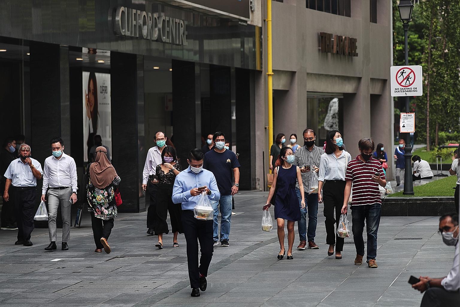 A spokesman for the Ministry of the Environment and Water Resources said there has been a general decline in the number of people fined for breaching safe distancing and not wearing masks since measures were introduced in April, as most understand th