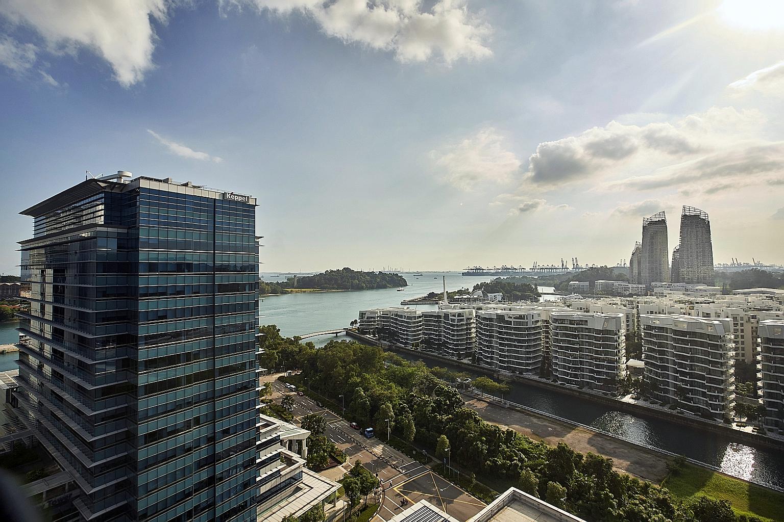 Keppel Bay Tower in Harbourfront Avenue is the first commercial development in Singapore to use renewable energy to power all its operations. Keppel Corp's green initiatives last year resulted in savings of around $60 million.