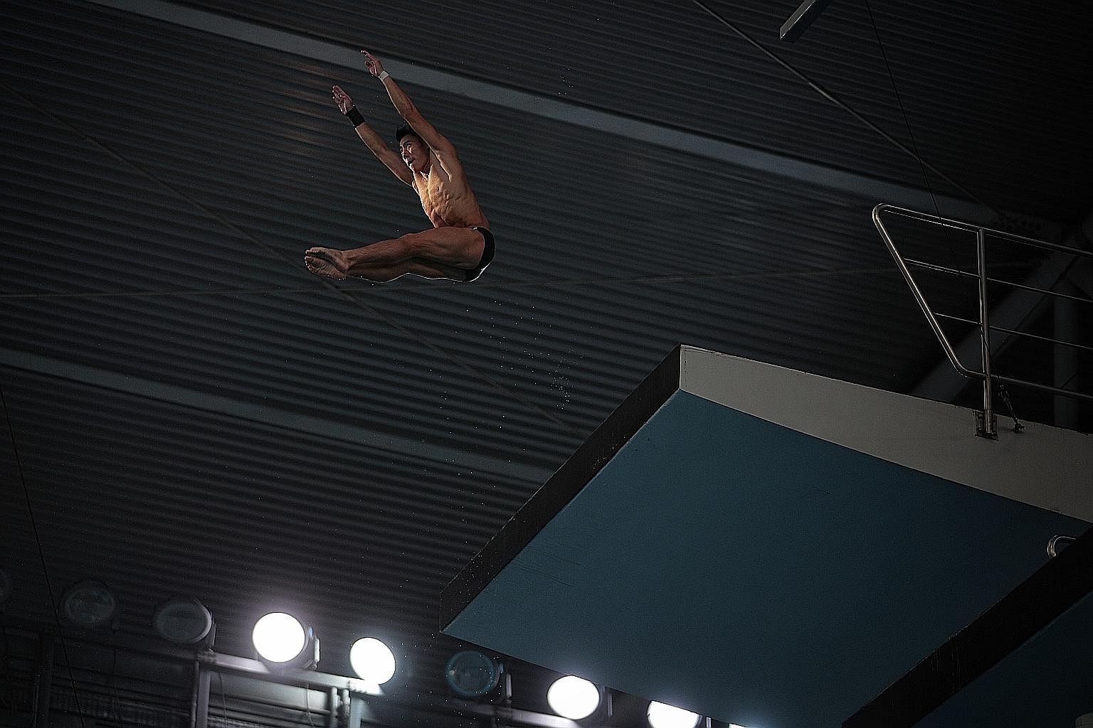 Singapore diver Jonathan Chan and other athletes who are training for the Tokyo Olympics have resumed their workouts last week. ST PHOTO: JASON QUAH