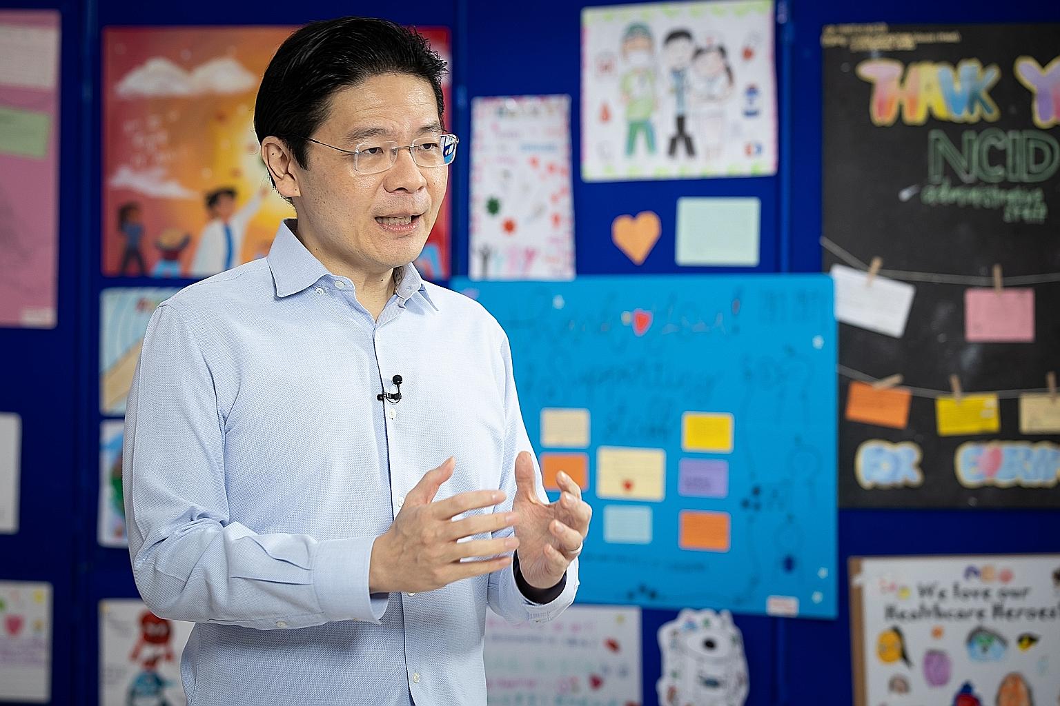National Development Minister Lawrence Wong, who delivered the second of six national broadcasts yesterday, said that despite the intensive international efforts at developing a vaccine, it will take a long time for any vaccine to be ready and availa