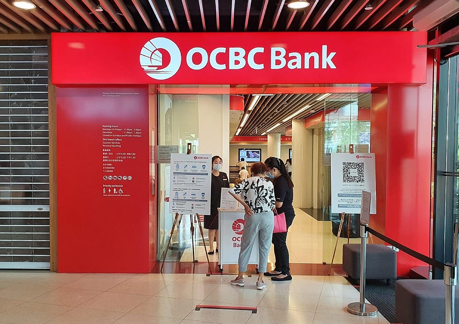 OCBC Bank's White Sands branch is one of three branches which reopened yesterday. They add to the 24 OCBC branches that remained open during the circuit breaker. PHOTO: OCBC BANK