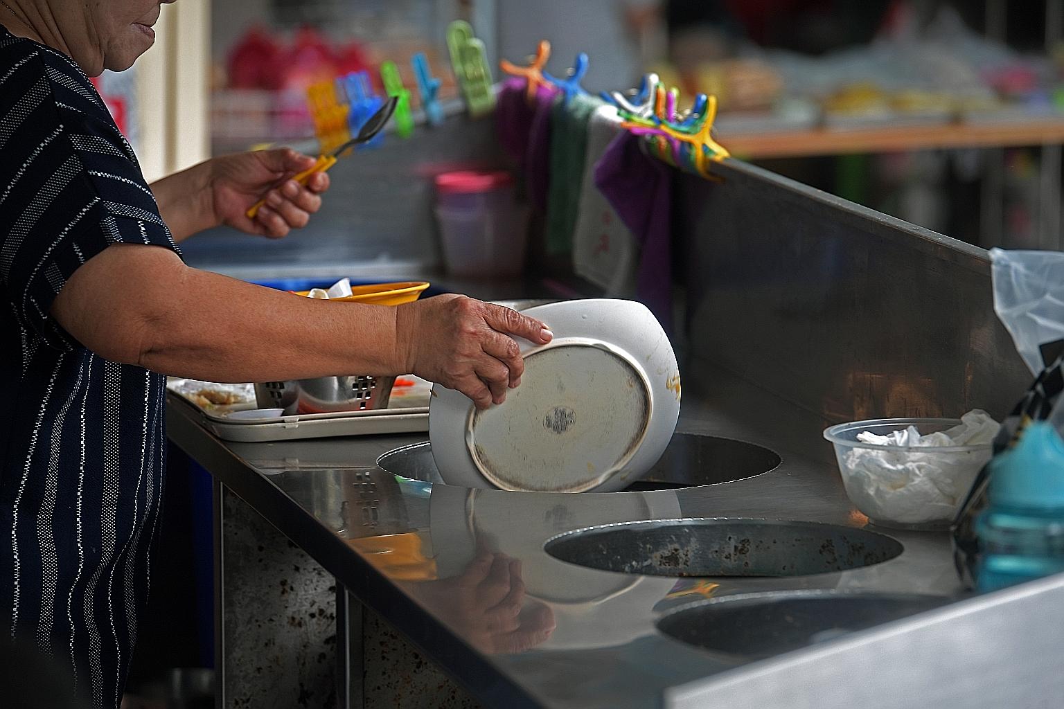 In the 2018 survey of 3,000 Singaporeans, 28.2 per cent rated the clearing of one's own plates in hawker centres as very important. With dining-in at eateries set to be allowed during phase two of the post-circuit breaker reopening, Professor Leong C