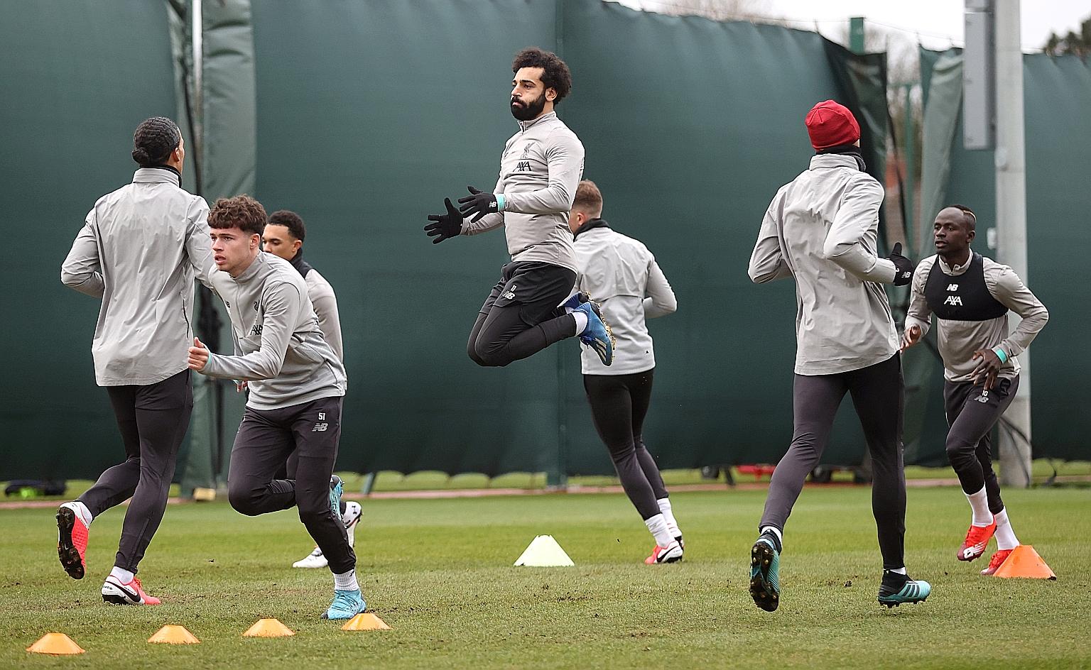Liverpool's players will be raring to go after the Premier League's coronavirus-enforced hiatus and earn the points needed to win their first league championship since 1990. PHOTO: REUTERS