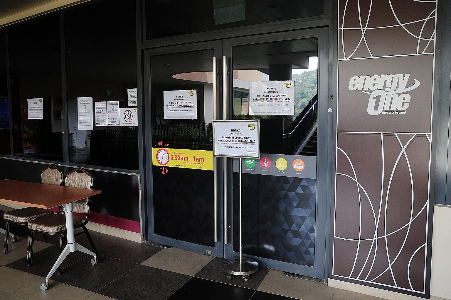 Equipment and surfaces at all EnergyOne gyms in the six Safra clubs will have a self-disinfecting coating. At the Safra Punggol gym, shields will be installed between cardio machines to minimise the dispersion of respiratory droplets.