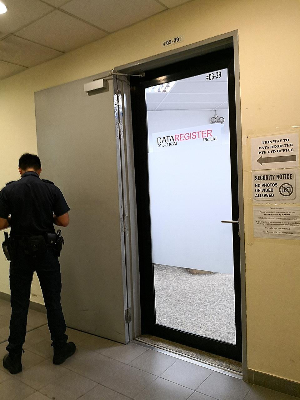 Business service firms Data Register and its associated company, Singapore Data Register, were fined a total of $4,500. They were guilty of failing to have their office open to the public on three days in 2018. LIANHE WANBAO FILE PHOTO