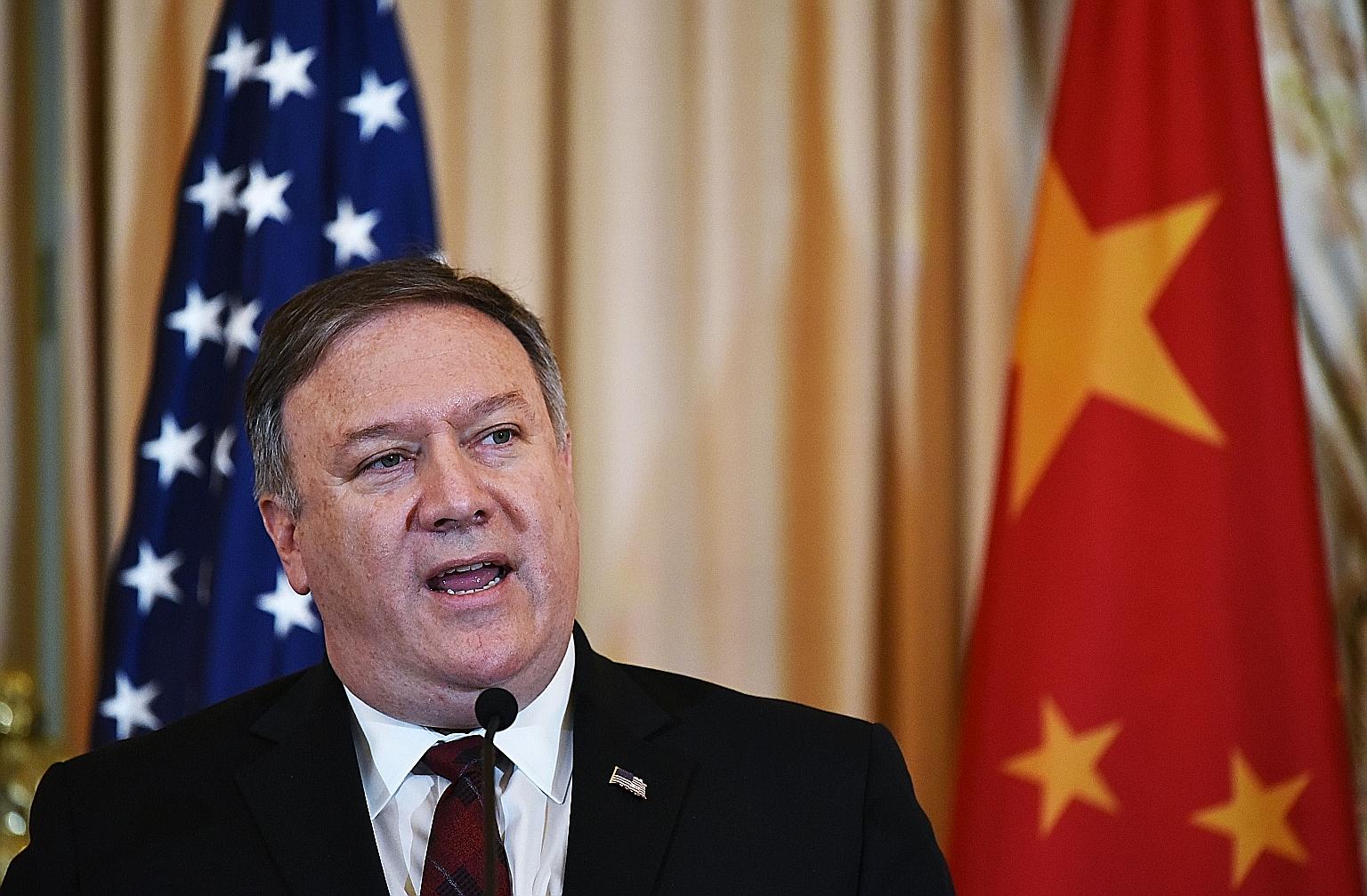 US Secretary of State Mike Pompeo is likely to discuss bilateral ties and pressing issues with the Chinese delegation.