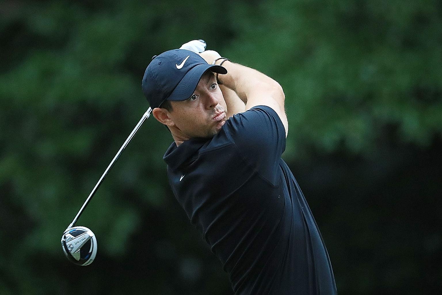 Rory McIlroy Ireland playing his shot from the 12th tee at yesterday's first round of the RBC Heritage held on Hilton Head Island, South Carolina. The Ulsterman pointed out that if he did not have a home in the US, he would still come over and be qua