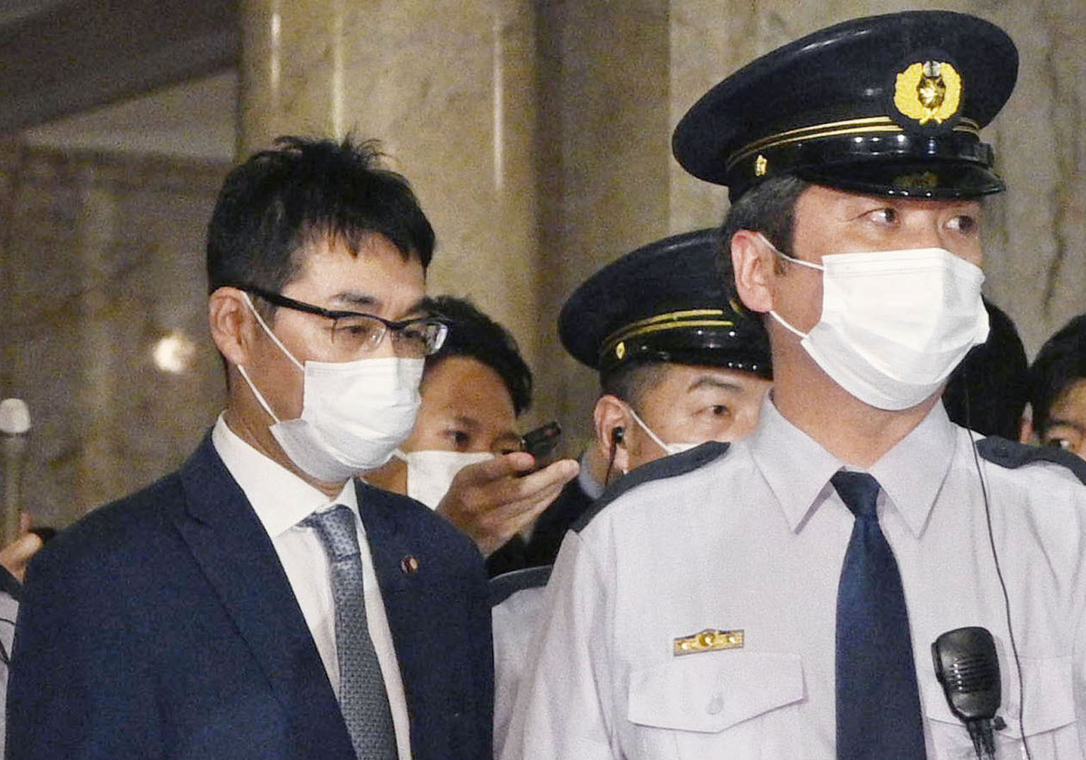 Former justice minister Katsuyuki Kawai was arrested on vote-buying charges. PHOTO: KYODO/REUTERS