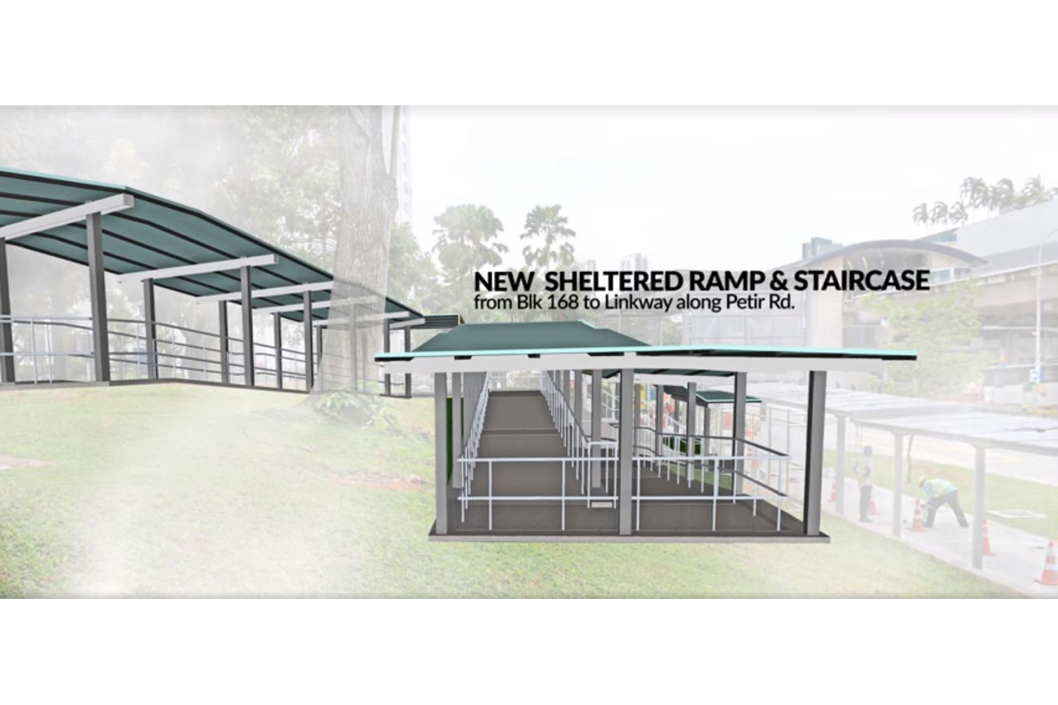 Holland-Bukit Timah GRC MP Vivian Balakrishnan outlining upgrades in Cashew ward that residents can look forward to, such as covered linkways and sheltered ramps, in a Facebook post yesterday.
