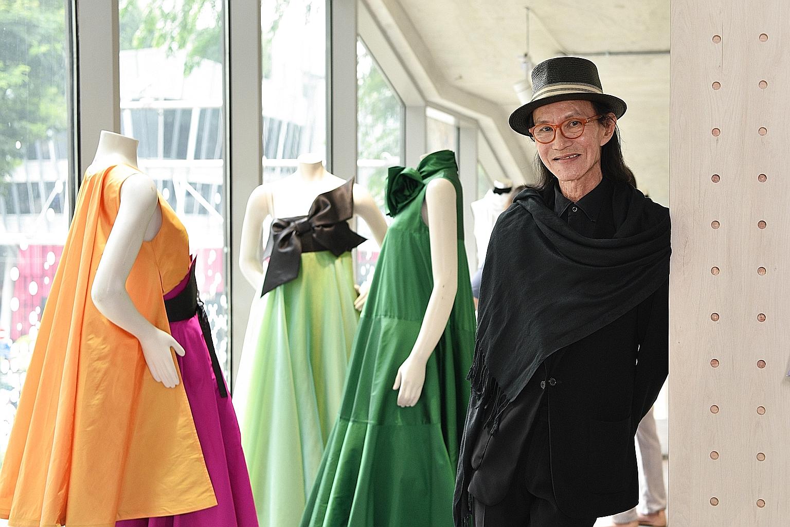 Retired fashion designer Thomas Wee (pictured at the opening of co-working and event space The Cocoon Space last year) says the fashion scene in Singapore now lacks the buzz of the 1980s, considered the golden age of Singapore fashion.