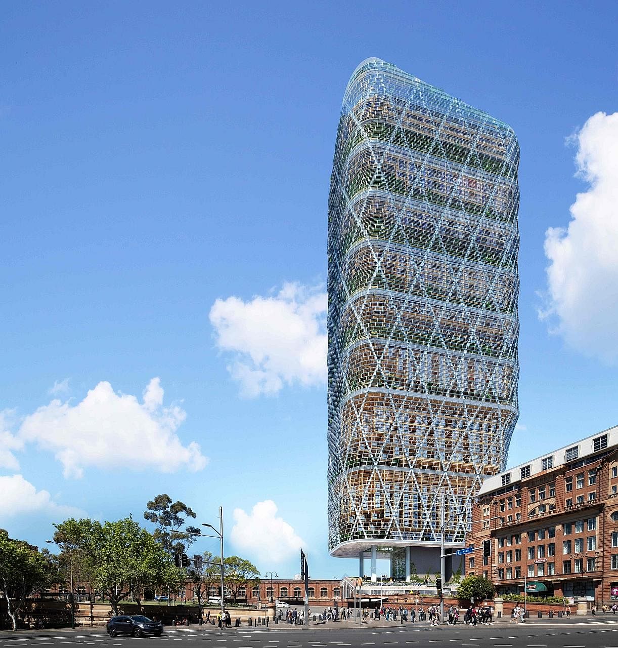 Global software giant Atlassian will build the world's tallest "hybrid timber" building for its new headquarters in Sydney, the company said yesterday. The 40-storey structure (above), coming in at 180m, will be built with timber mass - layers of sof