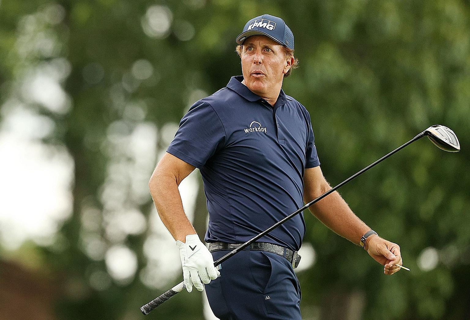 Friday's seven-under 63 was one better than Phil Mickelson's first-round score at the Travelers Championship. It was the first time he has started with two rounds of 64 or better. 