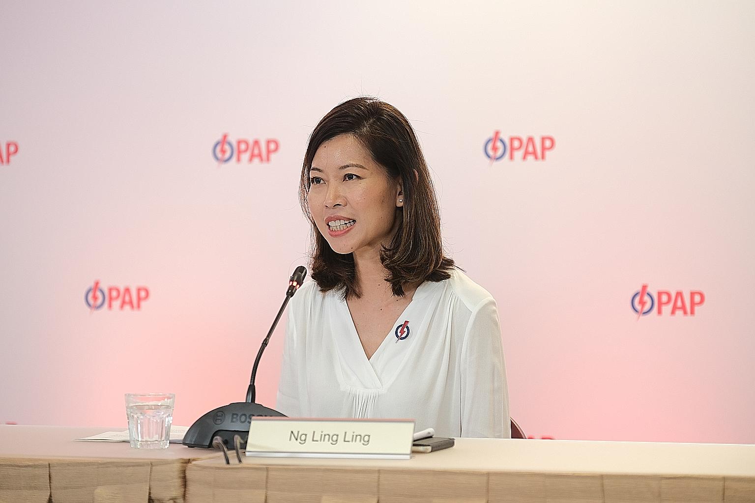 New PAP candidate Ng Ling Ling said she was a member of the Social Service Training Institute's pioneer team, in response to criticism that she tried to take credit for setting up the institute.