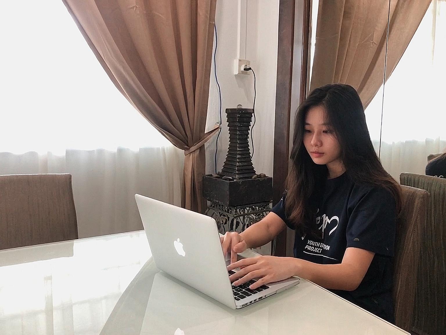 Singapore Management University business student Hoo Xuan Ting had plans to be in the heart of San Francisco's business district on an internship with education management technology firm Going Merry. But because of the Covid-19 pandemic, she has bee
