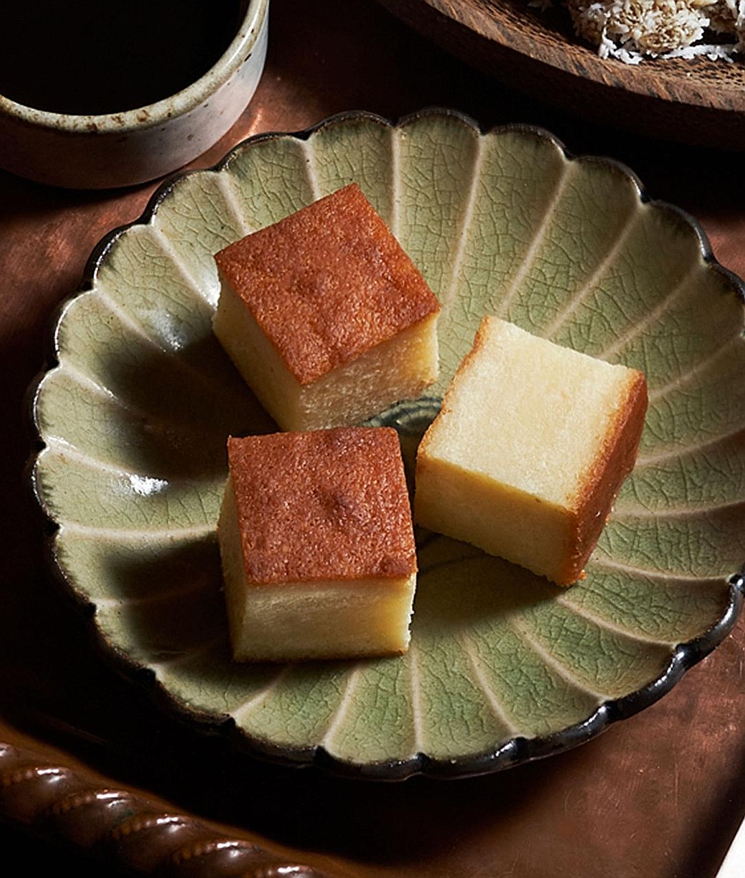 A recipe for kueh bengkah by head chef Damian D'Silva of Kin, which serves heritage cuisine, is included in The Dine In Movement Cookbook. PHOTO: THE DINE IN MOVEMENT