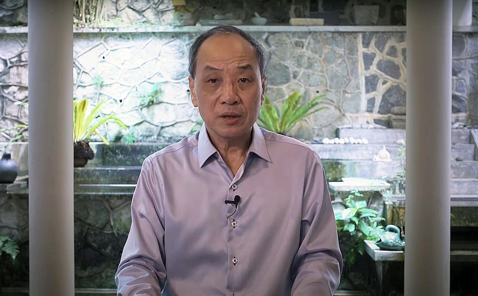 In his video, Mr Low Thia Khiang urged voters to continue to support the WP, even though he was not contesting.