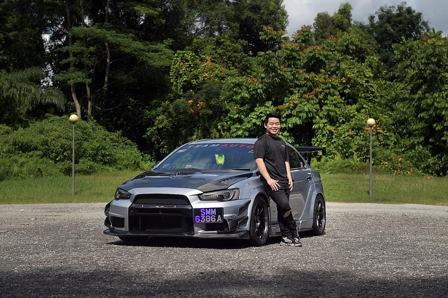 Assistant marketing manager Caleb Nee paid more than $100,000 for the car and the COE extension and spent another $15,000 to overhaul the engine and replace worn parts such as the clutch and brake pads.