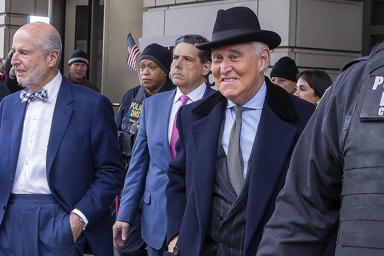 Roger Stone was set to start a 40-month prison term tomorrow after his conviction on seven felony charges.