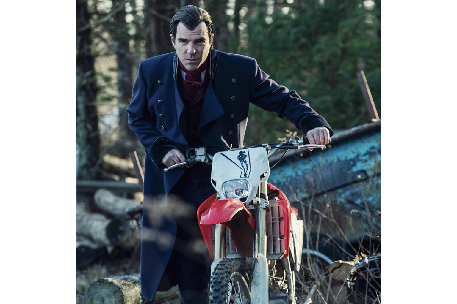 Inspired by vampire legends, NOS4A2 stars Zachary Quinto (above), who plays a demonic predator that abducts children and feeds off their souls.