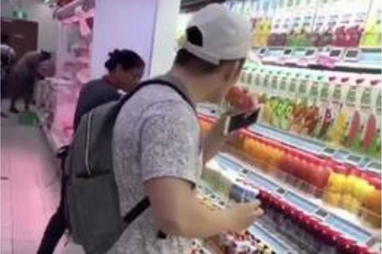 Teens in the supermarket.